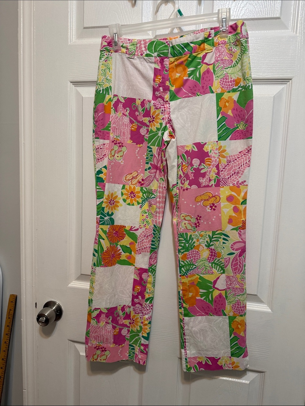 Vintage Lilly Pulitzer Multicolor Floral Patchwork Pants